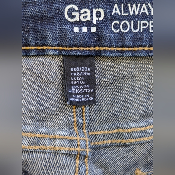 GAP Always Skinny Blue Jeans with Classic Indigo Wash Size 8/29 - Picture 8 of 9